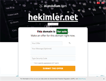 Tablet Screenshot of hekimler.net